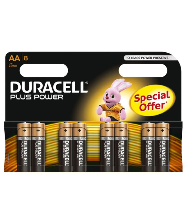 DURACELL - BATTERIA PLUS POWER AA LR6 8UNIT