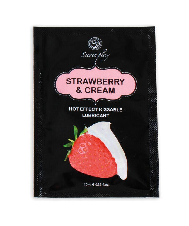 SECRETPLAY - LUBRIFICANTE MONODOSE FRAGOLE E CREMA 10 ML - Only Vibes