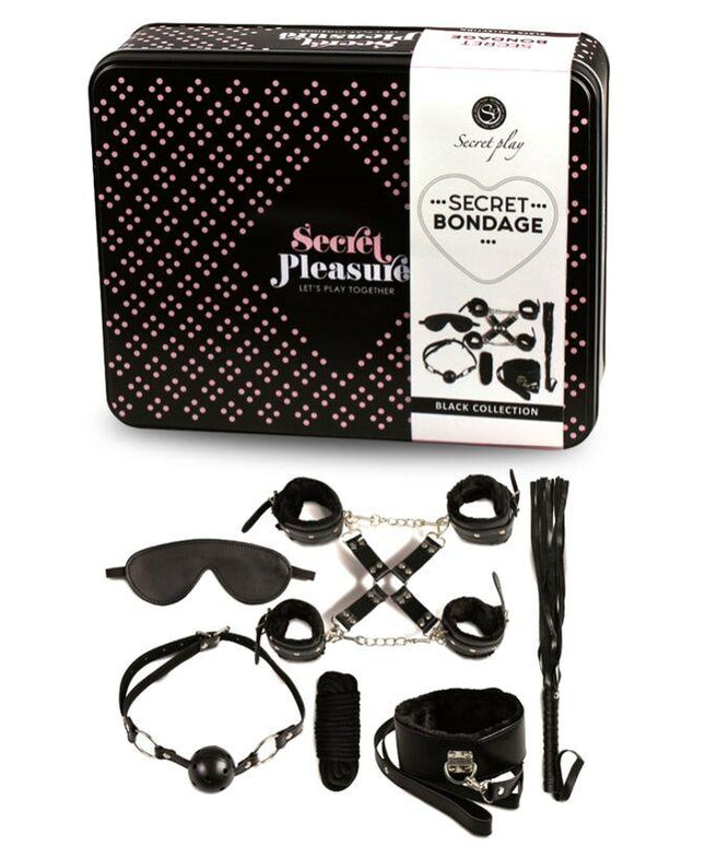 secretplay bdsm set 8 pcs nero