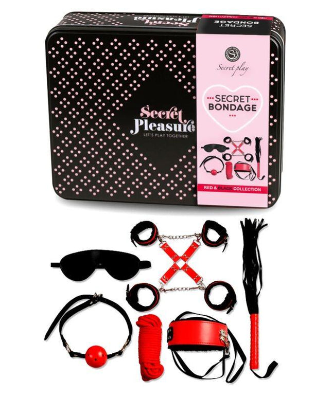 secretplay bdsm set 6 pcs rossa collection