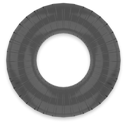 POWERING - ANELLO PER PENE SUPER FLESSIBILE E RESISTENTE 4,5 CM PR07 NERO