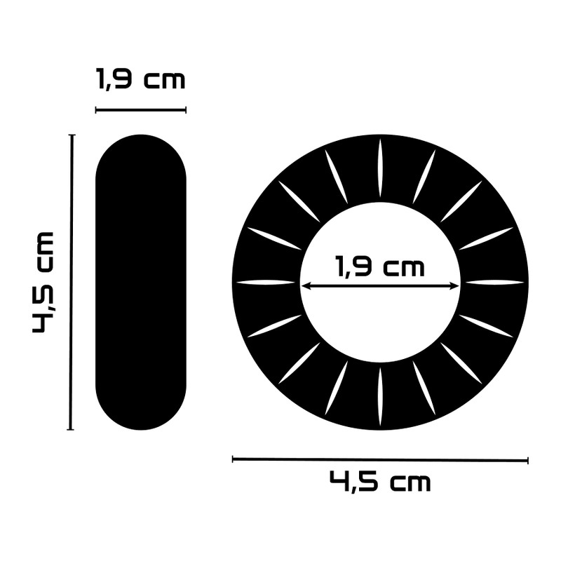 powering anello per pene super flessibile e resistente 4 5 cm pr07 trasparente