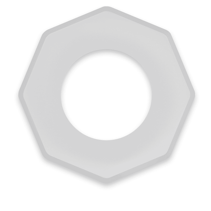 powering anello per pene super flessibile e resistente 5cm pr10 trasparente