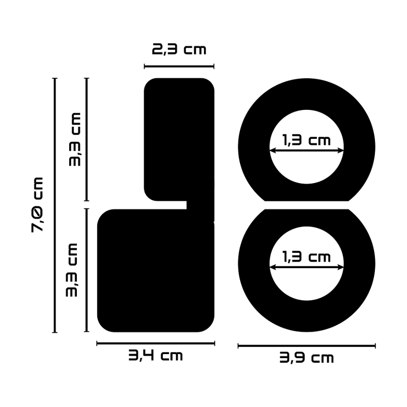 powering anello per doppio pene super flessibile e resistente pr09 nero
