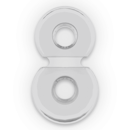 powering anello per doppio pene super flessibile e resistente pr09 chiaro