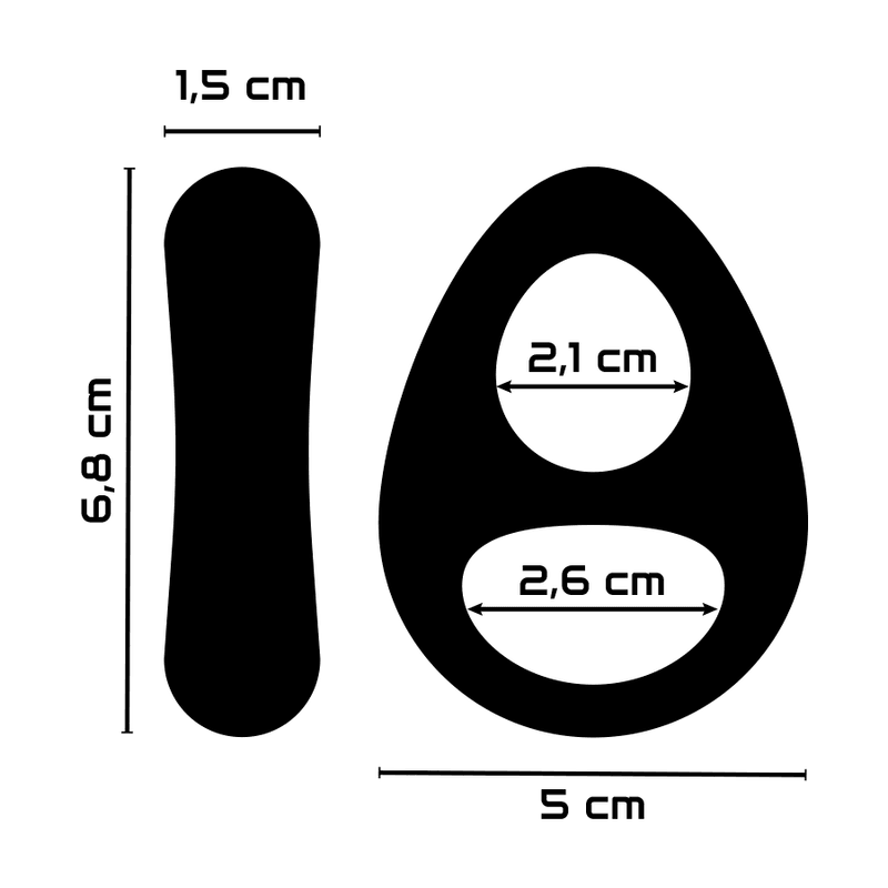 powering anello per pene e testicoli super flessibile e resistente pr13 nero