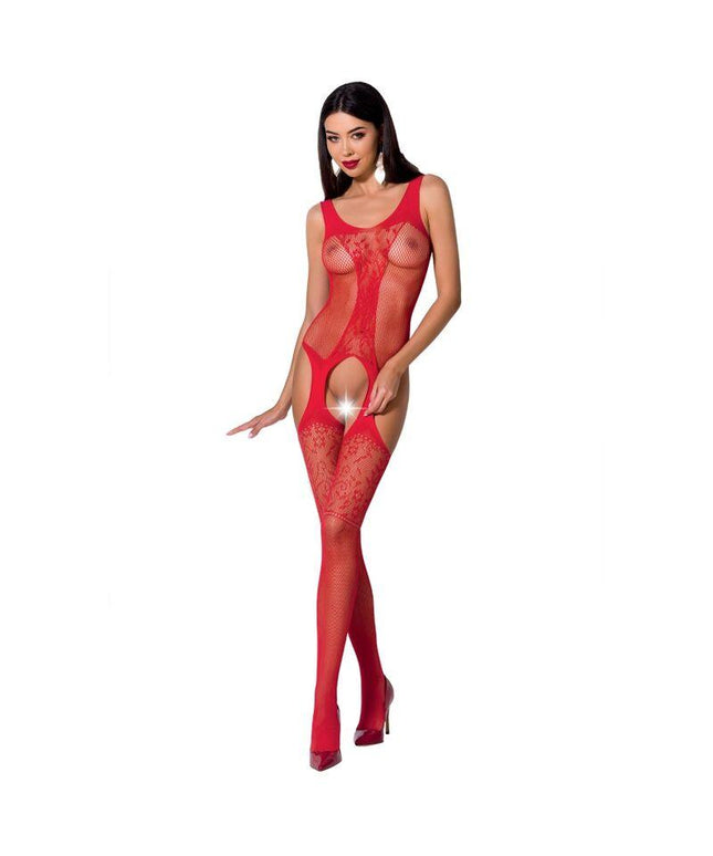 passion donna bs072 bodystocking taglia unica nero