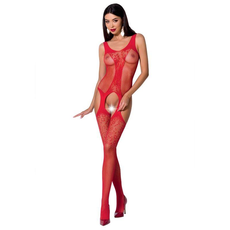 passion donna bs072 bodystocking taglia unica nero