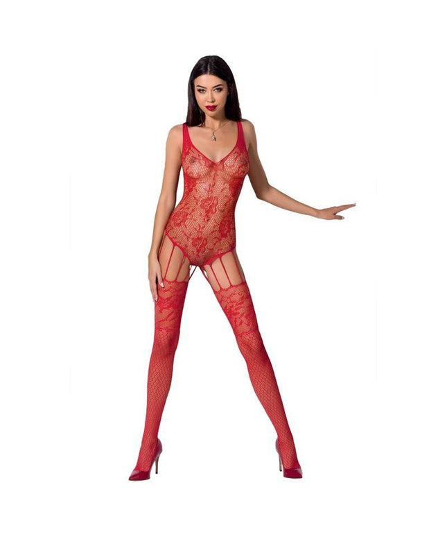 passion woman bs074 bodystocking taglia unica nero