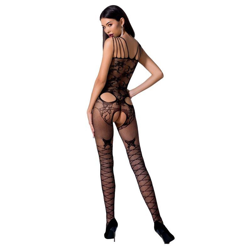 passion donna bs076 bodystocking taglia unica nero