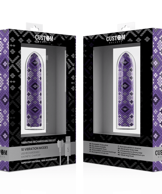 custom bullets rechargeable snake purple magnetic bullet 10v