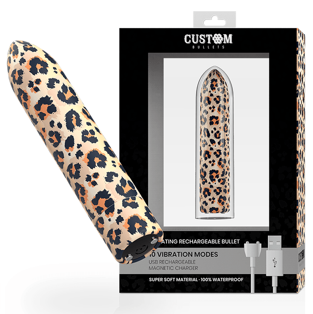 custom bullets personalizzati ricaricabili leopard 10 intensita
