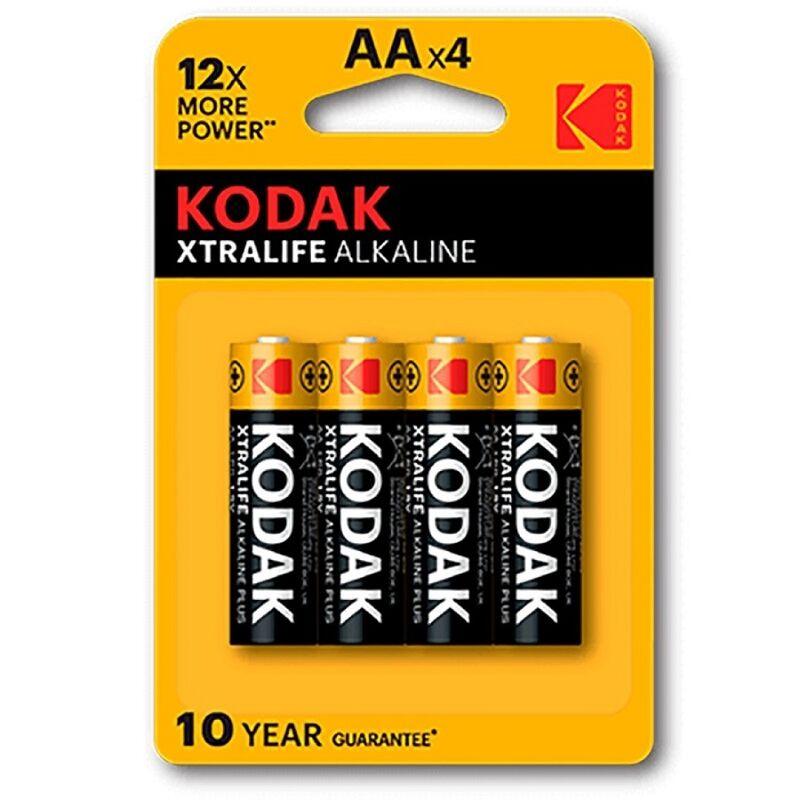 kodak batteria alcalina xtralife aa lr6 blister 4