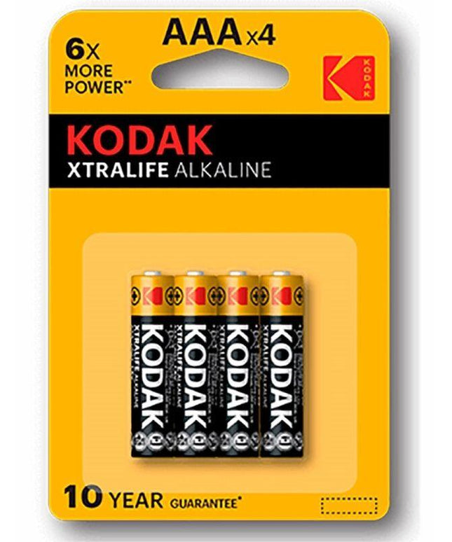 kodak batteria alcalina xtralife aaa lr03 blister 4