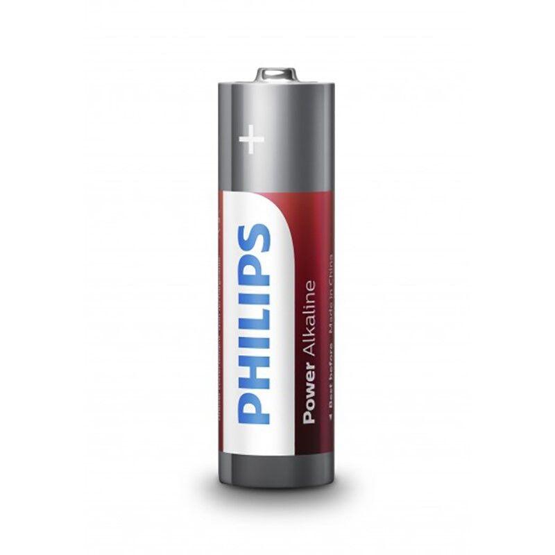 philips power batteria alcalina aa lr6 blister 4