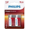 philips power alkaline pila c lr14 blister 2