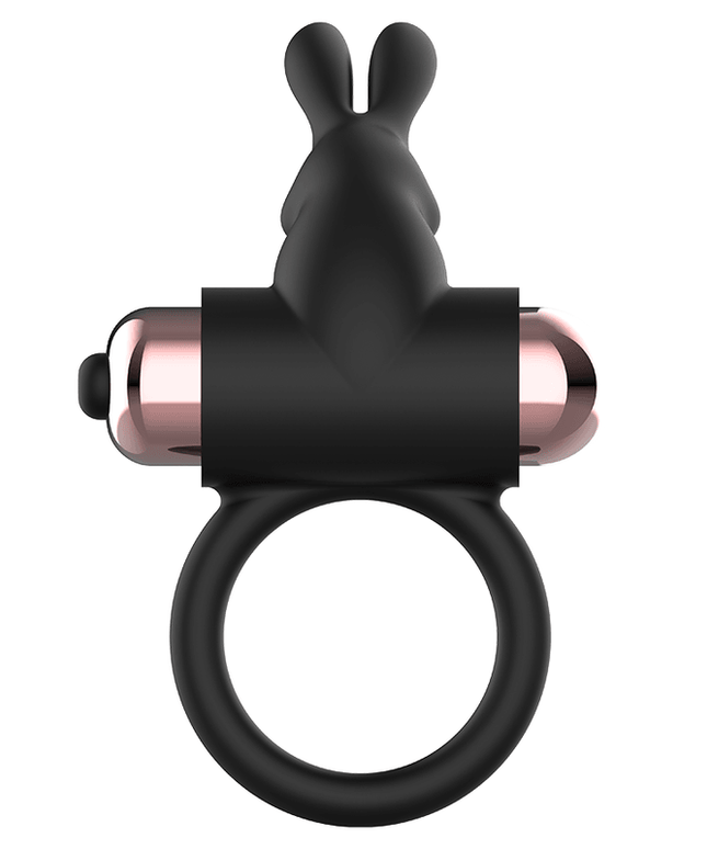 coquette toys anello da cazzo con vibratore nero oro