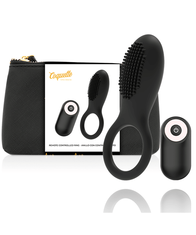 coquette toys cock ring telecomando ricaricabile nero oro