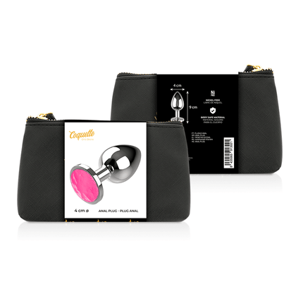 coquette toys spina anale in metallo colore rosa misura l 4 x 9cm
