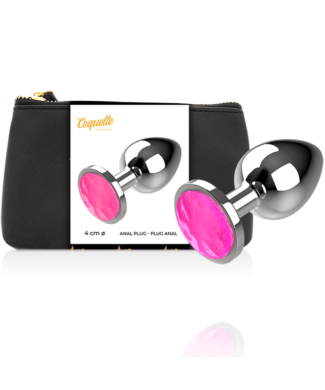 coquette toys spina anale in metallo colore rosa misura l 4 x 9cm