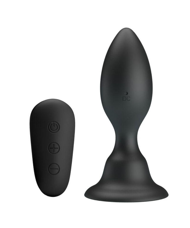 mr play plug anale con telecomando vibrazione nero
