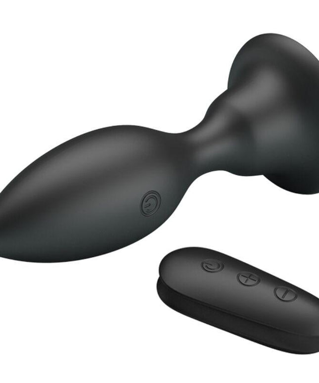 mr play plug anale con telecomando vibrazione nero