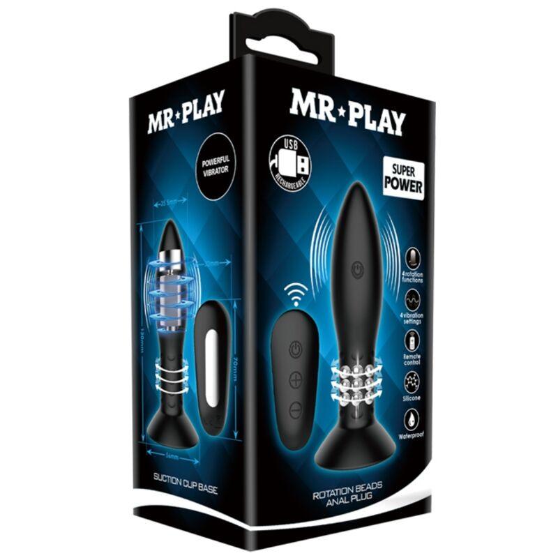 mr play spina con telecomando sfere rotanti nere