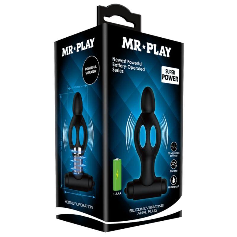 mr play plug anale in silicone con vibrazione