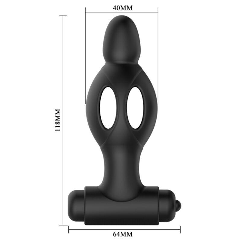 mr play plug anale in silicone con vibrazione