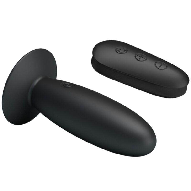 mr play plug anale con telecomando vibrazione nero 1