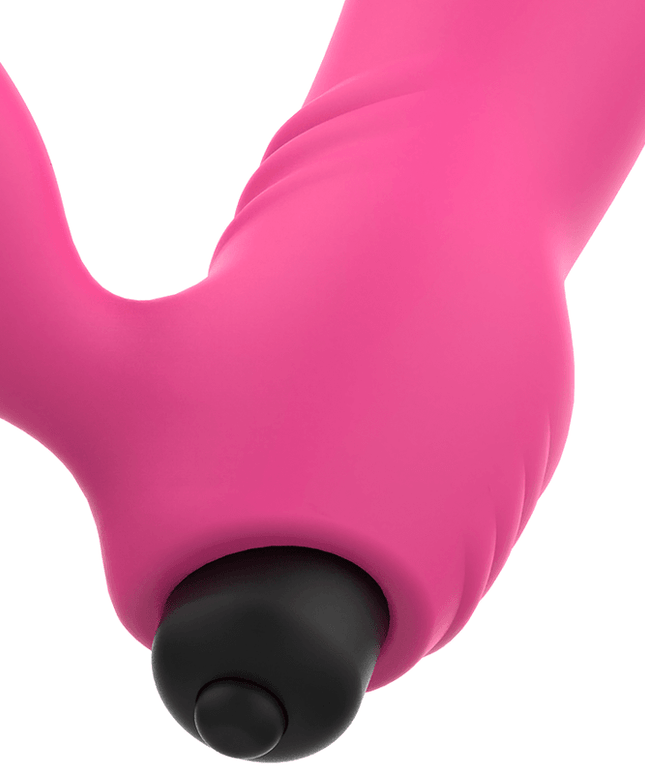 ohmama vibratore bix doppia stimolazione edizione natalizia rosa