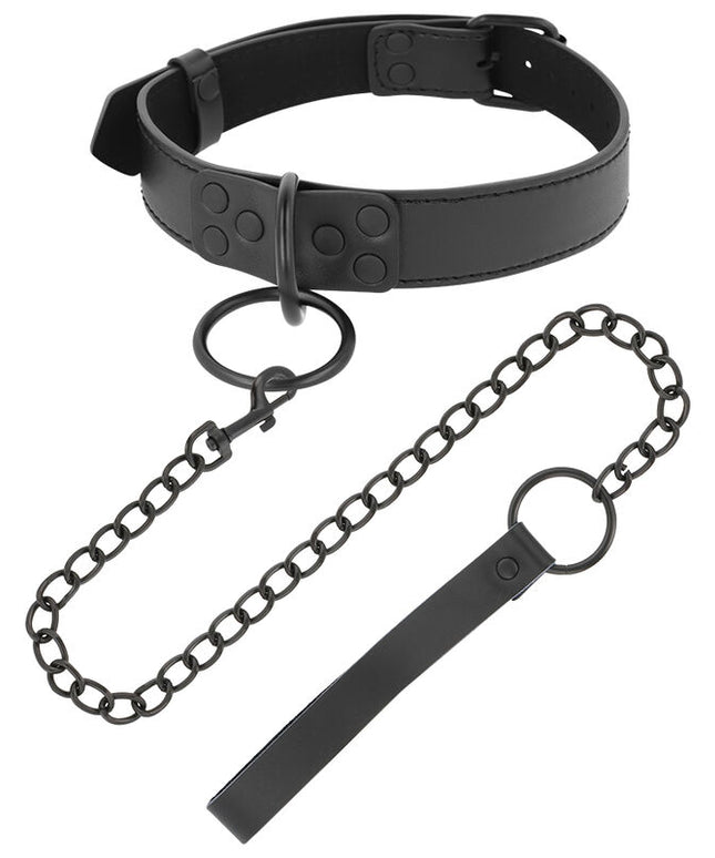 DARKNESS - COLLANA NERA CON CATENA
