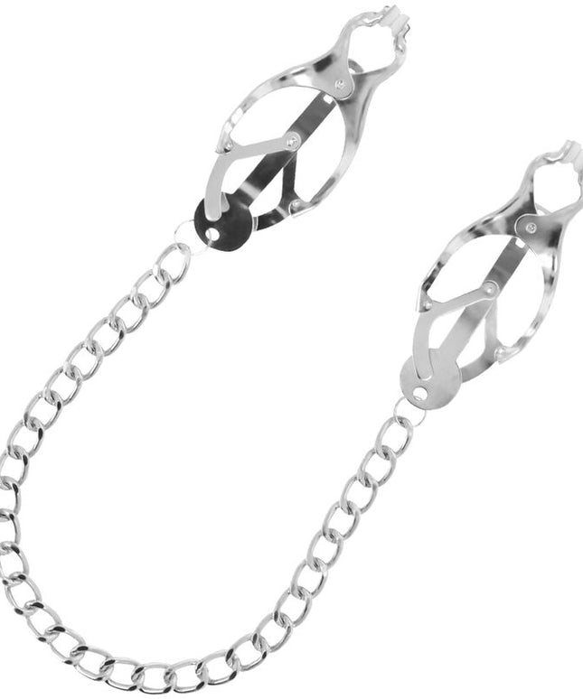 DARKNESS - PINZA PER CAPEZZOLI IN METALLO CON CATENA