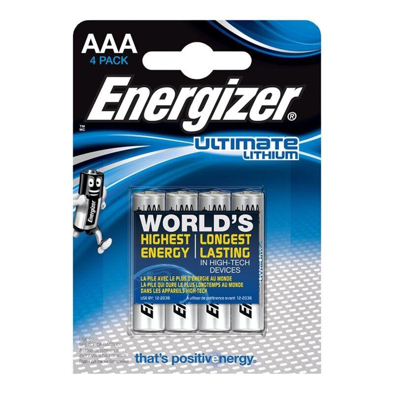 energizer ultimate litio aaa l92 lr03 1 5v 4