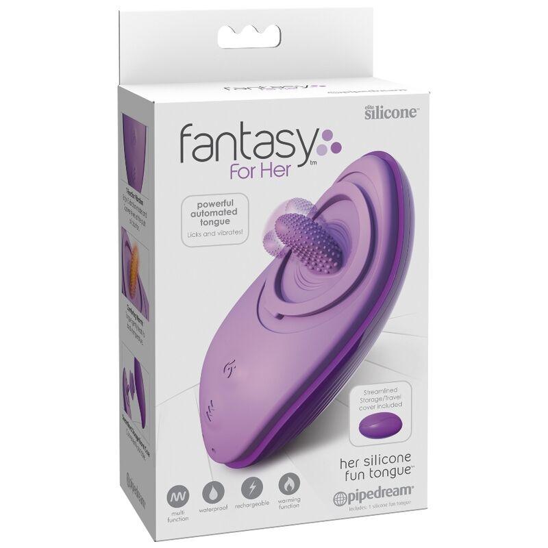 fantasy for her lingua divertente in silicone viola