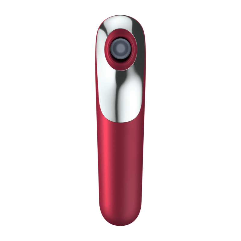 satisfyer vibratore e ventosa dual love con aria pulsata rosso