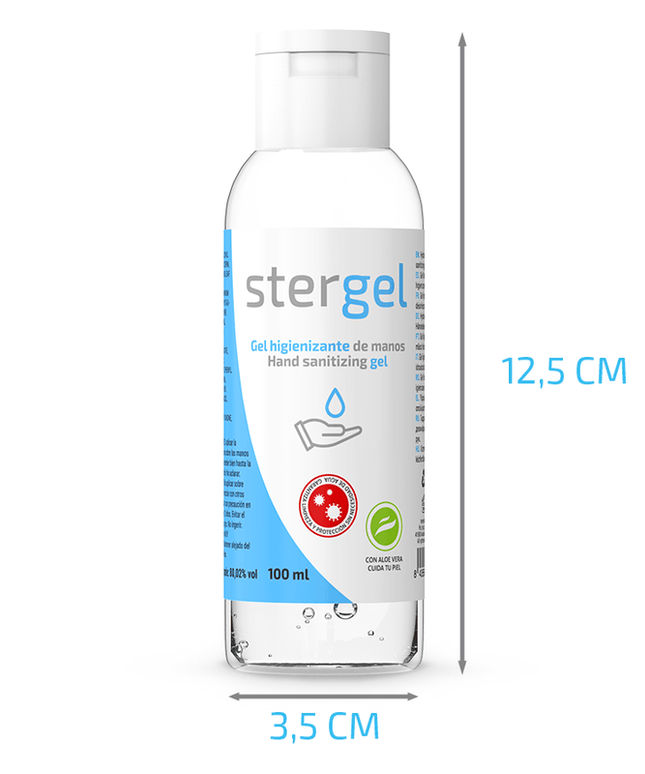 stergel gel igienizzante mani idroalcolico aloe vera 100ml