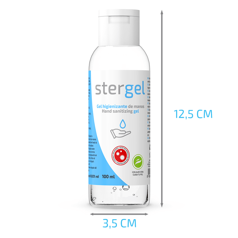 stergel gel igienizzante mani idroalcolico aloe vera 100ml