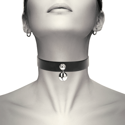 coquette chic desire collana in pelle vegana accessorio donna con sonaglio