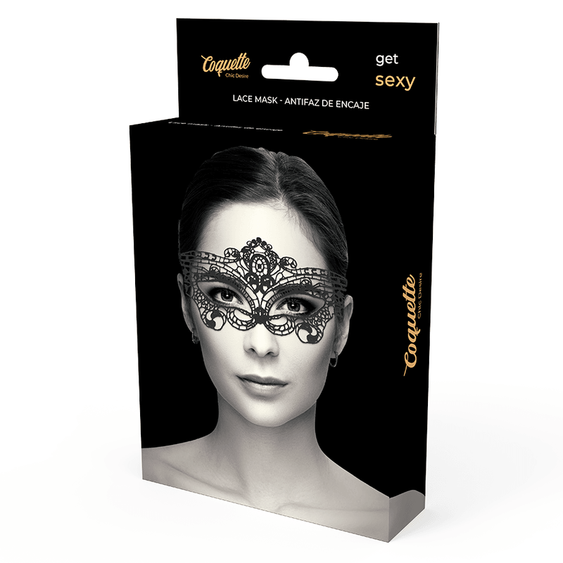 coquette chic desire maschera in fine pizzo nero