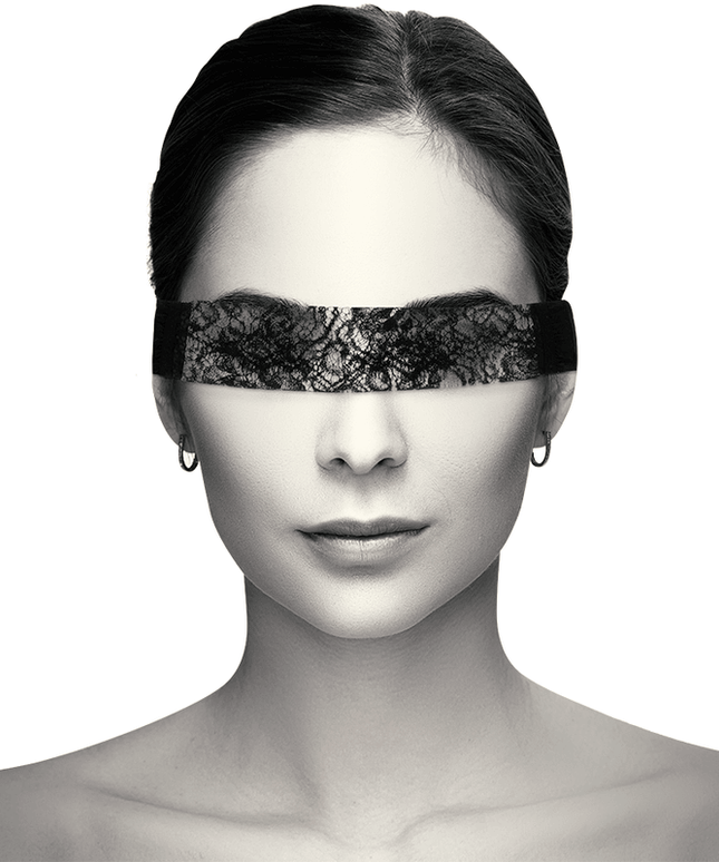 coquette chic desire maschera in pizzo nero con nastro