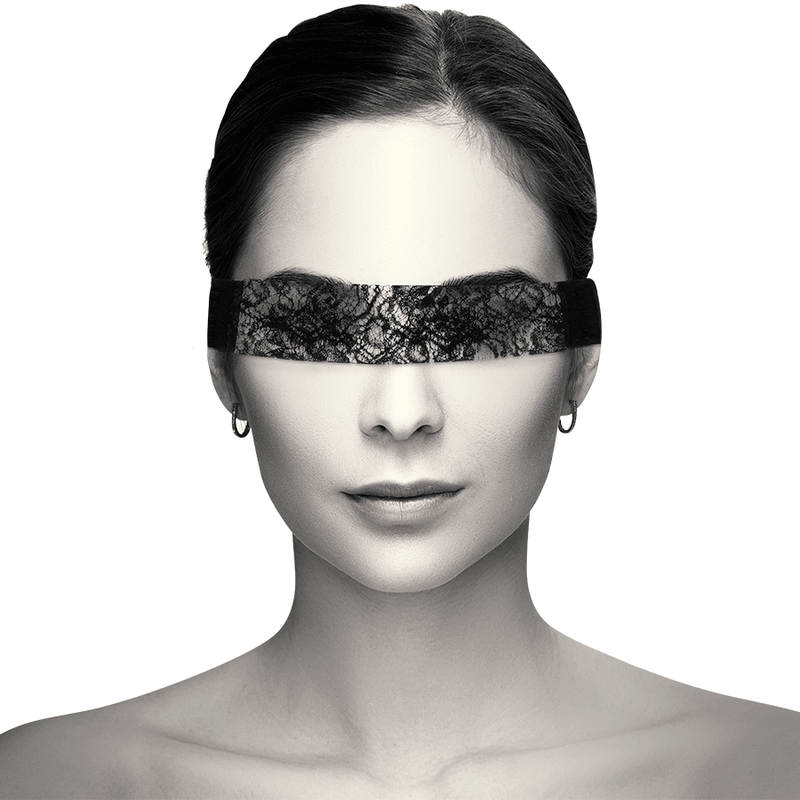 coquette chic desire maschera in pizzo nero con nastro