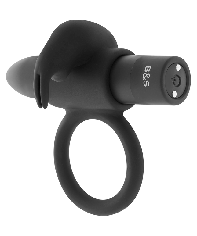 BLACK&SILVER - ANELLO BURTON 10 MODALITÀ DI VIBRAZIONE NERO