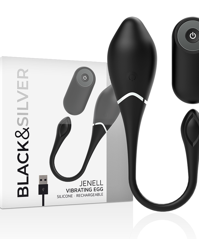 BLACK&SILVER - UOVO VIBRANTE RICARICABILE JENELL