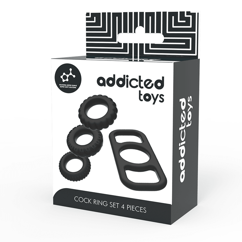 addicted toys set di anelli per cazzo 4 pezzi