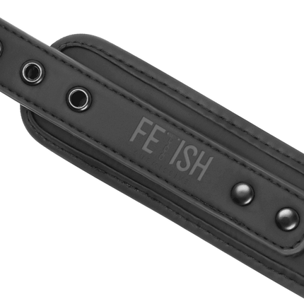 fetish submissive collana a catena con fodera in noprene