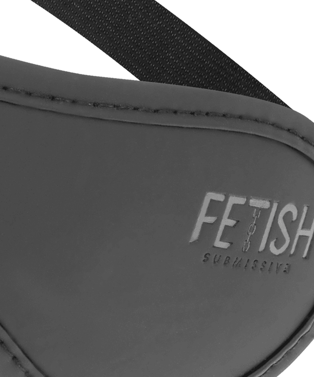 fetish submissive maschera in pelle vegana ii con fodera in noprene