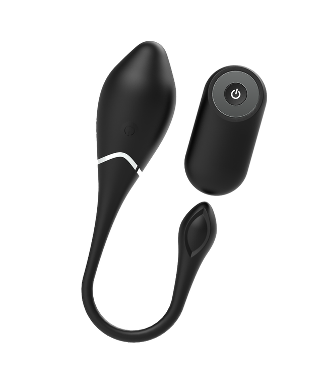 BLACK&SILVER - UOVO VIBRANTE RICARICABILE JENELL