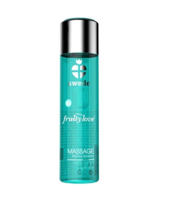 swede fruity love olio da massaggio effetto riscaldante ribes nero e lime 60 ml
