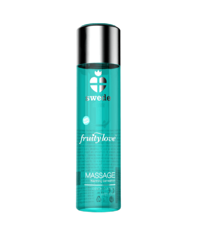 swede fruity love olio da massaggio effetto riscaldante ribes nero e lime 120 ml